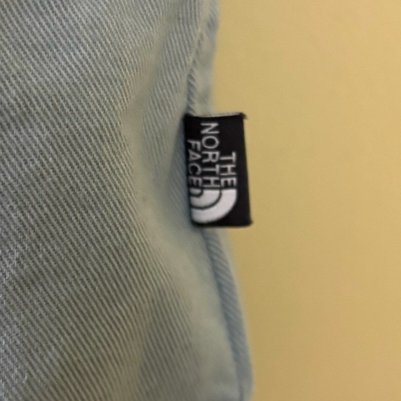 NWT North Face Blue Tie Waist Sleeveless 100% Organic Cotton Mini Dress Size M - Picture 10 of 14